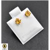 Image 1 : #66-NATURAL  YELLOW CITRINE STUD EARRINGS 5MM