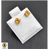 #66-NATURAL  YELLOW CITRINE STUD EARRINGS 5MM