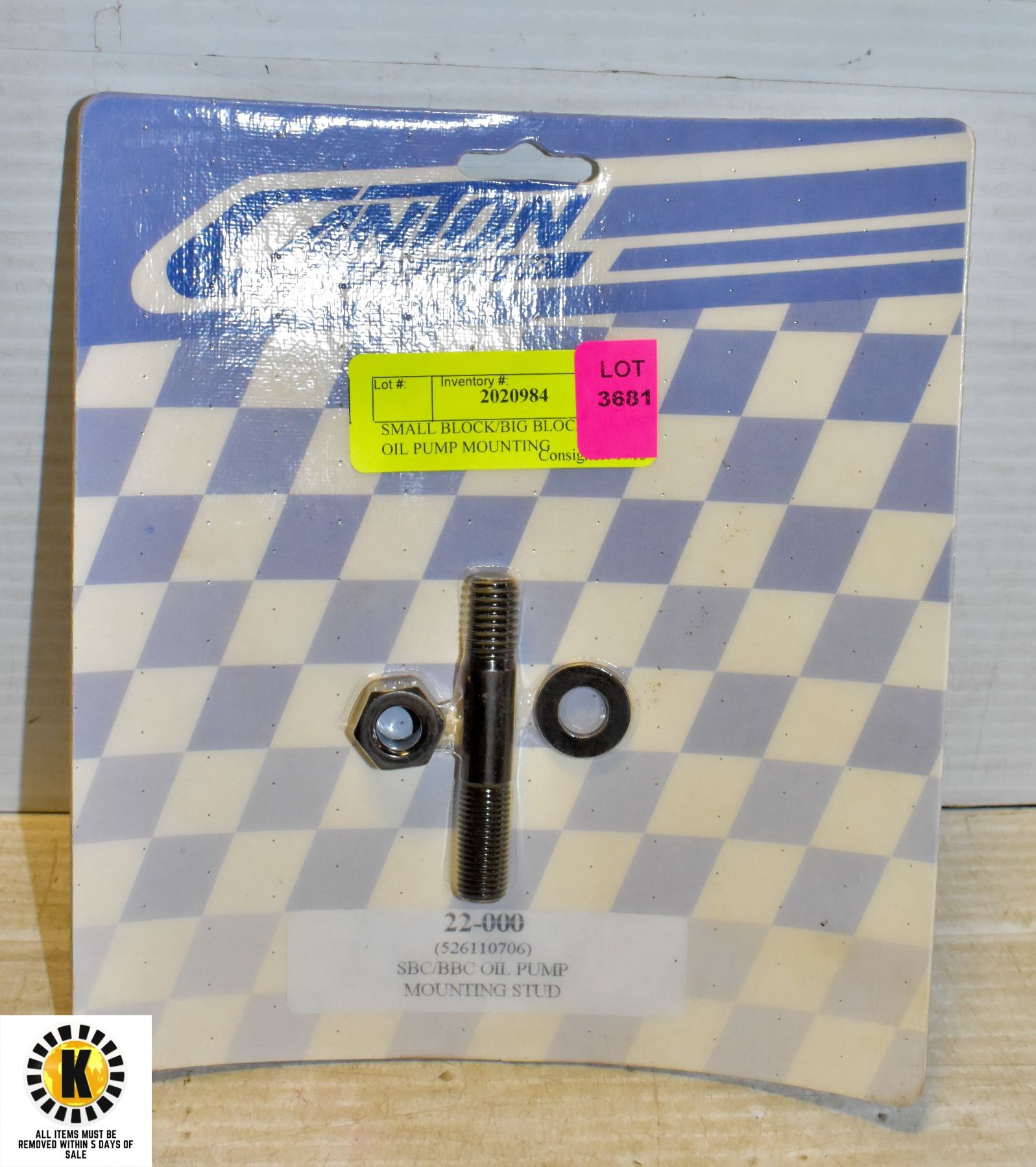 SMALL BLOCK/BIG BLOCK CHEVY OIL PUMP MOUNTING