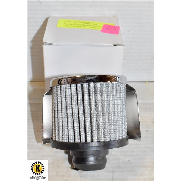 PUSH-IN CHROME VALVE COVER BREATHER FILTERS