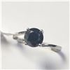 Image 3 : BZ1215-57 14K WHITE GOLD BLACK DIAMMOND RING