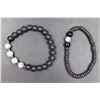 Image 1 : #100-NATURAL FROSTED ,HERMATITE STONE BEAD BRACELE