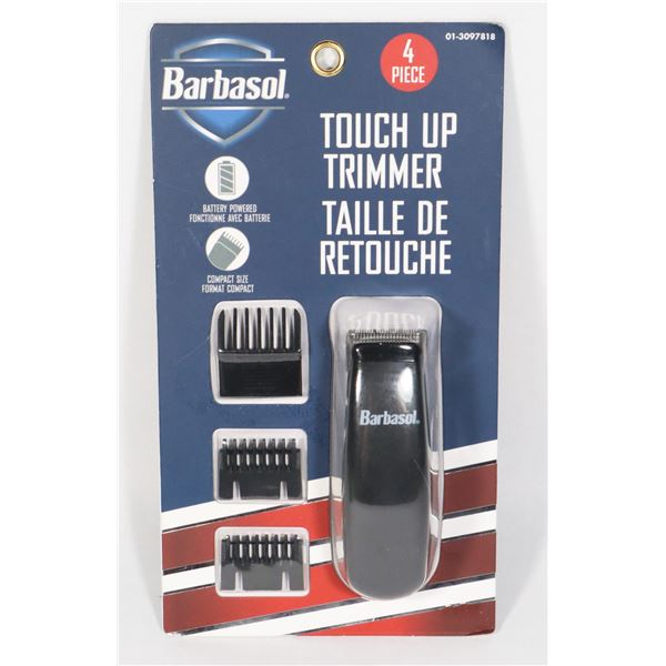 NEW BARBASOL 4PC TOUCH UP TRIMMER SET