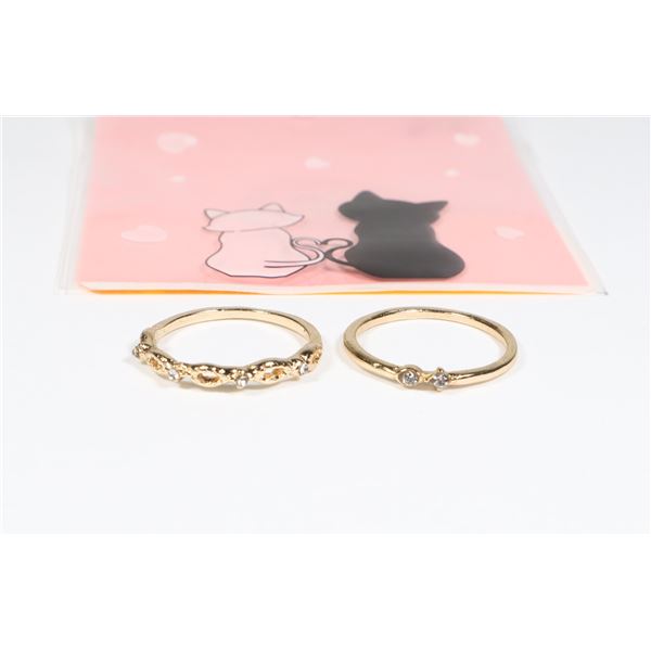 SET OF 2 NEW DAINTY RINGS