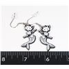 NEW CAT FISH MERMAID SKELTON DROP EARRINGS