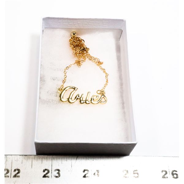 NEW GOLD TONE HOROSCOPE CHAIN ARIES