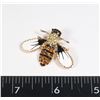 Image 1 : NEW VINTAGE STYLE RHINESTONE BEE BROOCH