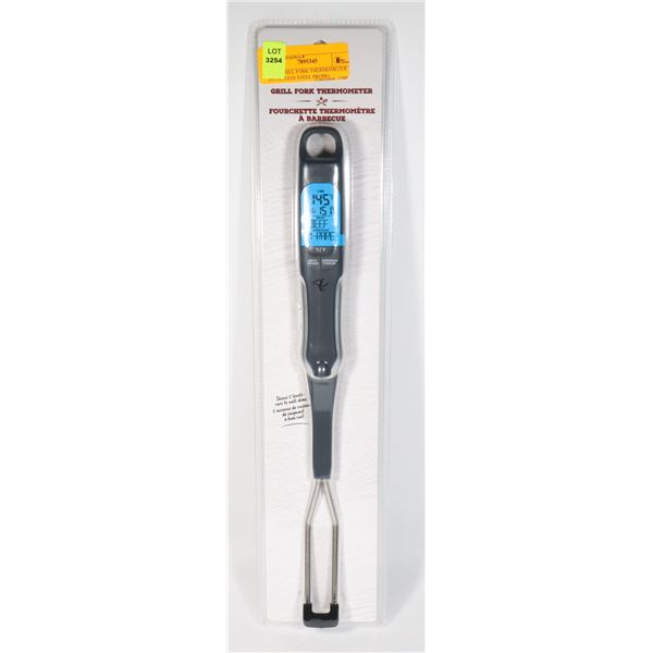 NEW GRILL FORK THERMOMETER (STAINLESS STEEL PROBE)