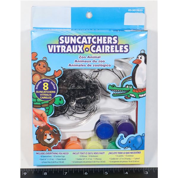 NEW ZOO ANIMAL THEME SUNCATCHER KIT