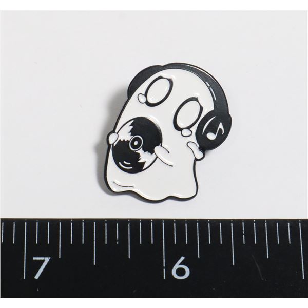 NEW THE DAY MUSIC DIED GHOST LAPEL PIN