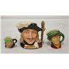 LOT OF 3 MINI ROYAL DOULTON TOBY MUGS