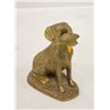 Image 1 : BRASS DOG WITH DUCK IN MOUTH APPROX 6" TALL
