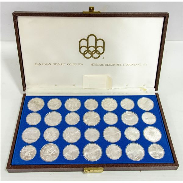 VINTAGE 1976 OLYMPIC SILVER CASED COIN SET