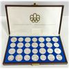 Image 1 : VINTAGE 1976 OLYMPIC SILVER CASED COIN SET