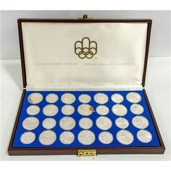 VINTAGE 1976 OLYMPIC SILVER CASED COIN SET