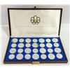 Image 1 : VINTAGE 1976 OLYMPIC SILVER CASED COIN SET