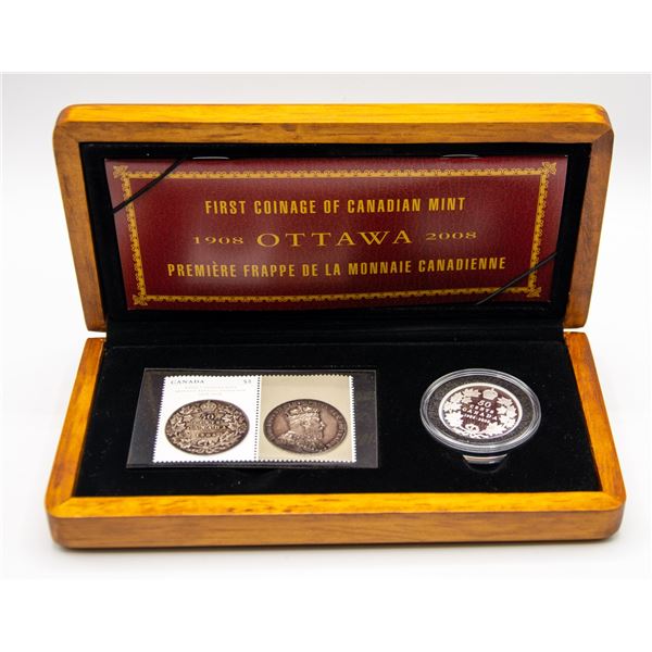 2008 RCM 100TH ANNIVERSARY COIN AND STAMP SET -