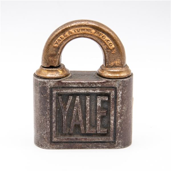 ANTIQUE YALE LOCK, NO KEY