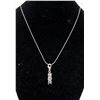 Image 2 : BZ1081-41 SILVER CZ "MOM" 18" NECKLACE