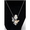 Image 2 : BZ1081-50 SILVER PENDANTS ON 16" CHAIN/NECKLACE
