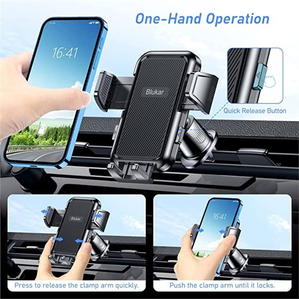 NEW BLUKAR BLACK VEHICLE PHONE HOLDER