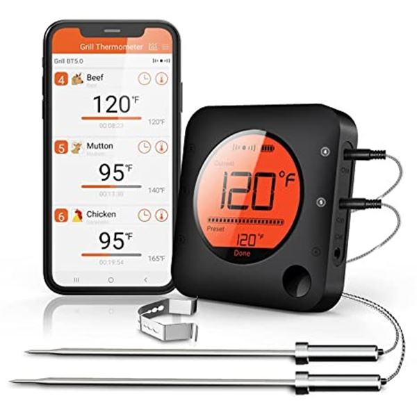 NEW REPACKED BFOUR WIRELESS MEAT THERMOMETER