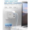 Image 2 : NEW REPACKED 100W SUPER FAST 4 PORT GAN CHARGER