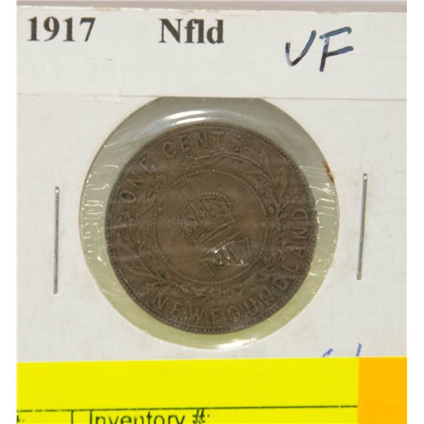 1917 NEWFOUNDLAND LARGE PENNY