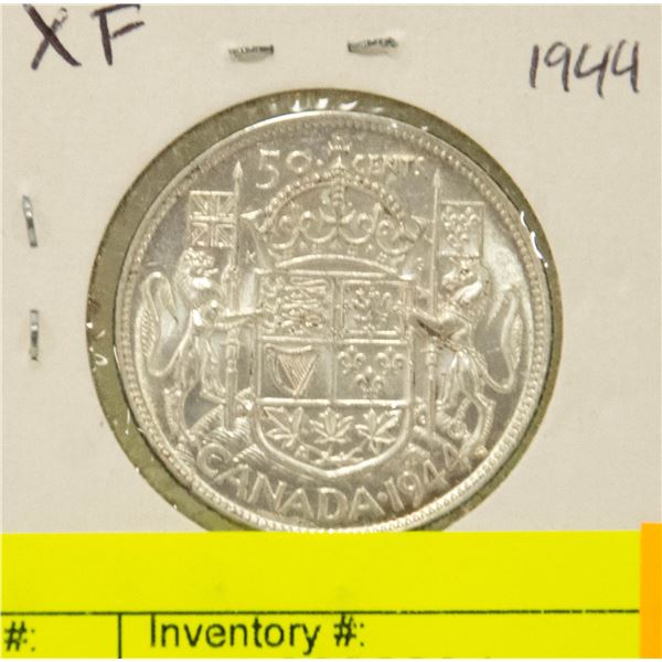 1944 CANADIAN SILVER HALF DOLLAR