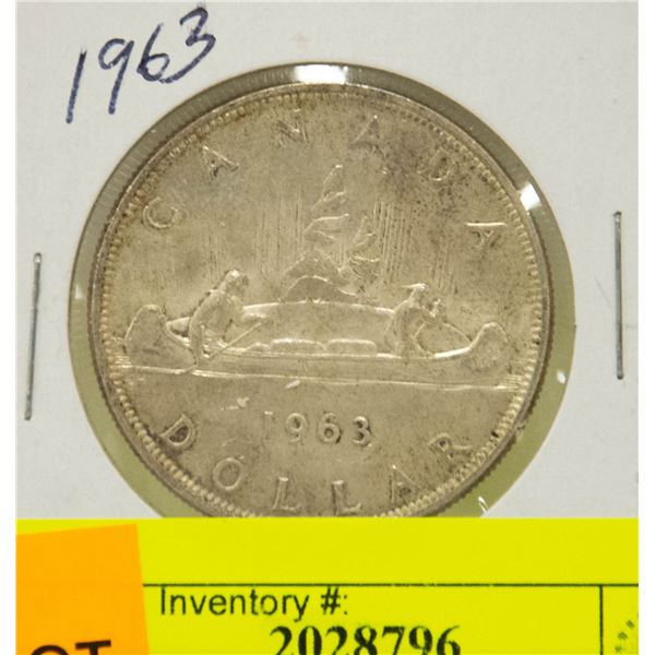 1963 CANADIAN SILVER DOLLAR