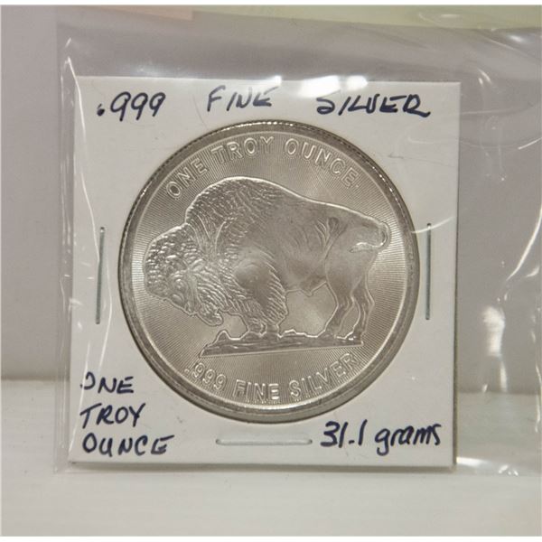 .999 FINE SILVER ONE TROY OUNCE 31.1 GRAMS