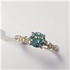 Image 2 : BZ1054-5 10K MOISSANITE RING