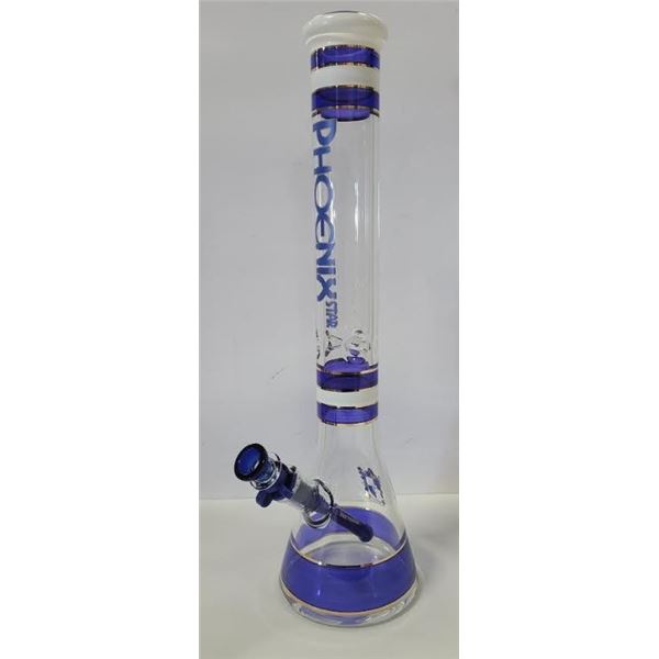 NEW 16" PHOENIX BLUE & WHITE BONG WITH ICE CATCHER