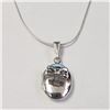 Image 1 : BZ1054-17 SILVER LOCKET 18" NECKLACE