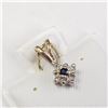 Image 1 : BZ1054-45 10K DIAMOND & SAPPHIRE PENDANT