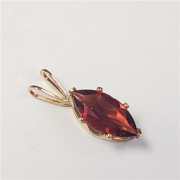 BZ1054-9 14K GOLD FILLED GARNET PENDANT