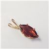 Image 1 : BZ1054-9 14K GOLD FILLED GARNET PENDANT