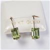 Image 1 : BZ1054-44 10K PERIDOT HOOP EARRINGS