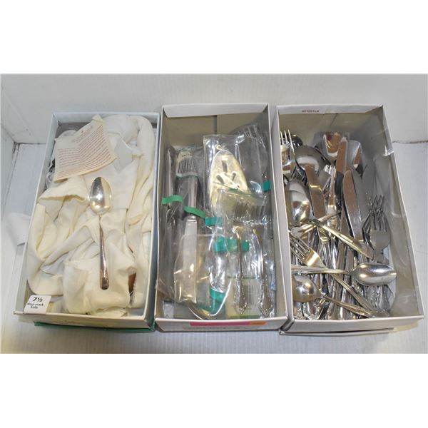 3 BOXES OF ESTATE CUTLERY