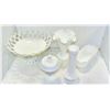 Image 1 : LOT OF ASSORTED ESTATE VINTAGE MILK GLASS
