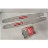 Image 1 : 2 OREGON 20" CHAINSAW BARS AND NEW CHAIN