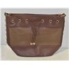 Image 1 : NEW BROWN LEATHER STUDDED PURSE
