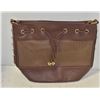 Image 1 : NEW BROWN LEATHER STUDDED PURSE