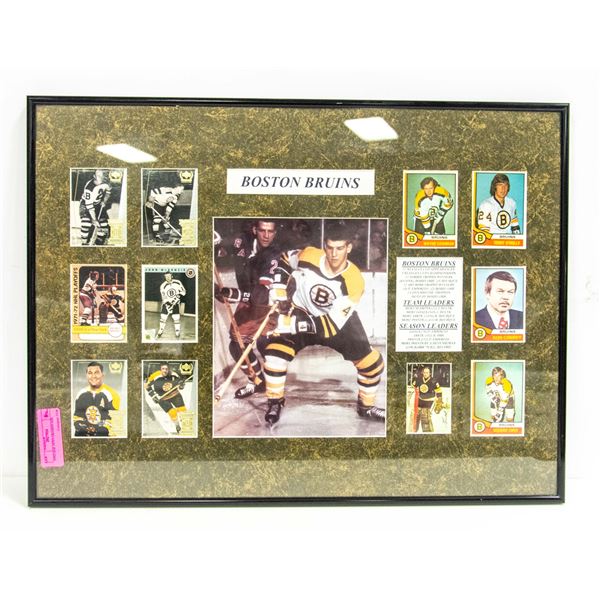 VINTAGE 1970'S FRAMED NHL