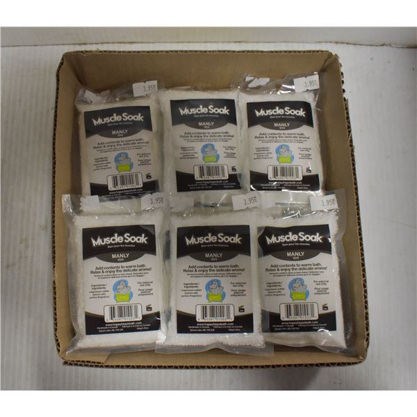 NEW 15 INDIVIDUAL PKS MANLY MUSCLE SOAK