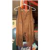 Image 1 : NEW FAUX SUEDE LADIES FRINGED VEST SIZE MEDIUM