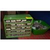 Image 1 : PARTS BIN & BUCKET FILLED WITH HARDWARE