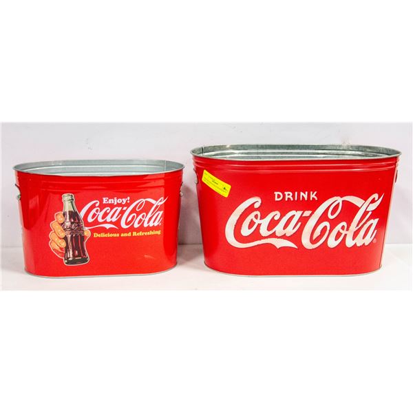 PAIR OF COCA-COLA ICE BUCKETS