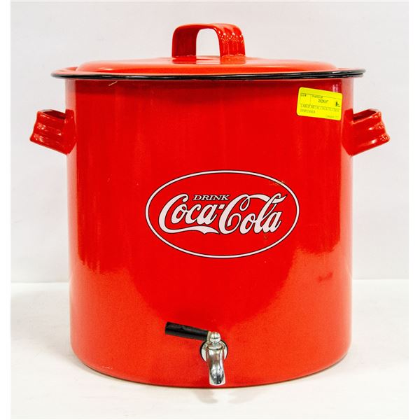 LARGE METAL COCA-COLA DRINK DISPENSER