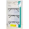 Image 1 : FOSTER GRANT READING GLASSES 3 PACK +1.75